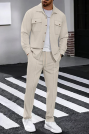 Luca Moretti | Refined Textured Co-Ord Set For Men