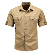 Enzo De Luca | Sahara Utility Short Sleeve Shirt Luxe