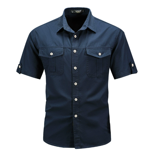 Enzo De Luca | Sahara Utility Short Sleeve Shirt Luxe