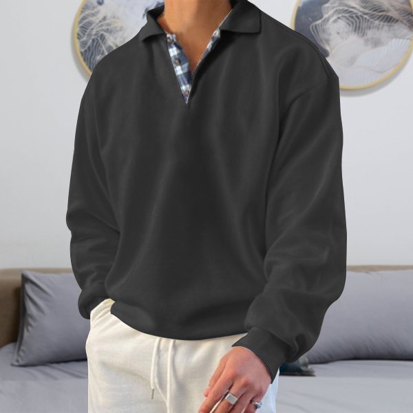 Caleb Monroe | Relaxed Collar Lounge Sweatshirt