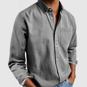Noah Blake | Classic Linen Button-Up Shirt