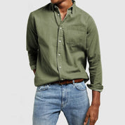Noah Blake | Classic Linen Button-Up Shirt