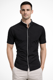 Marco Bellini | Modern Mandarin Shirt For Men