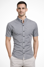 Marco Bellini | Modern Mandarin Shirt For Men