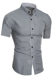 Marco Bellini | Modern Mandarin Shirt For Men