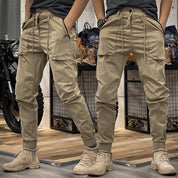 Aurelio Vanthorpe | Khaki Tactical Cargo Joggers for Men