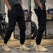 Aurelio Vanthorpe | Khaki Tactical Cargo Joggers for Men