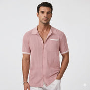 Giacomo Ferrante | Luxury Knit Polo Shirt for Men in Cream