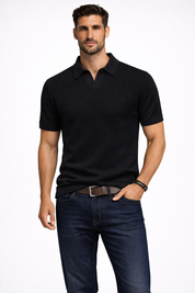 Matteo Bellini | Textured Polo Shirt For Men