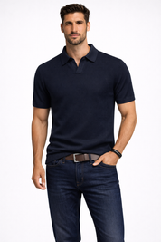 Matteo Bellini | Textured Polo Shirt For Men