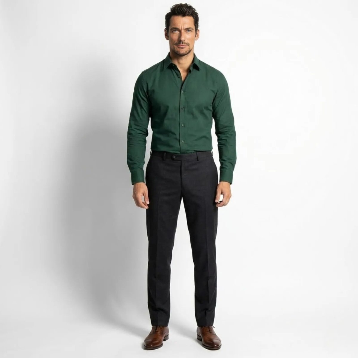 Raffaello Dunmore | Men's Slim Fit Burgundy Formal Shirt