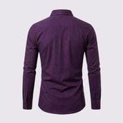 Raffaello Dunmore | Men's Slim Fit Burgundy Formal Shirt