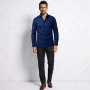 Raffaello Dunmore | Men's Slim Fit Burgundy Formal Shirt