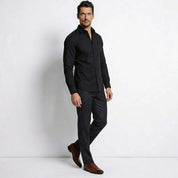 Raffaello Dunmore | Men's Slim Fit Burgundy Formal Shirt