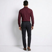 Raffaello Dunmore | Men's Slim Fit Burgundy Formal Shirt
