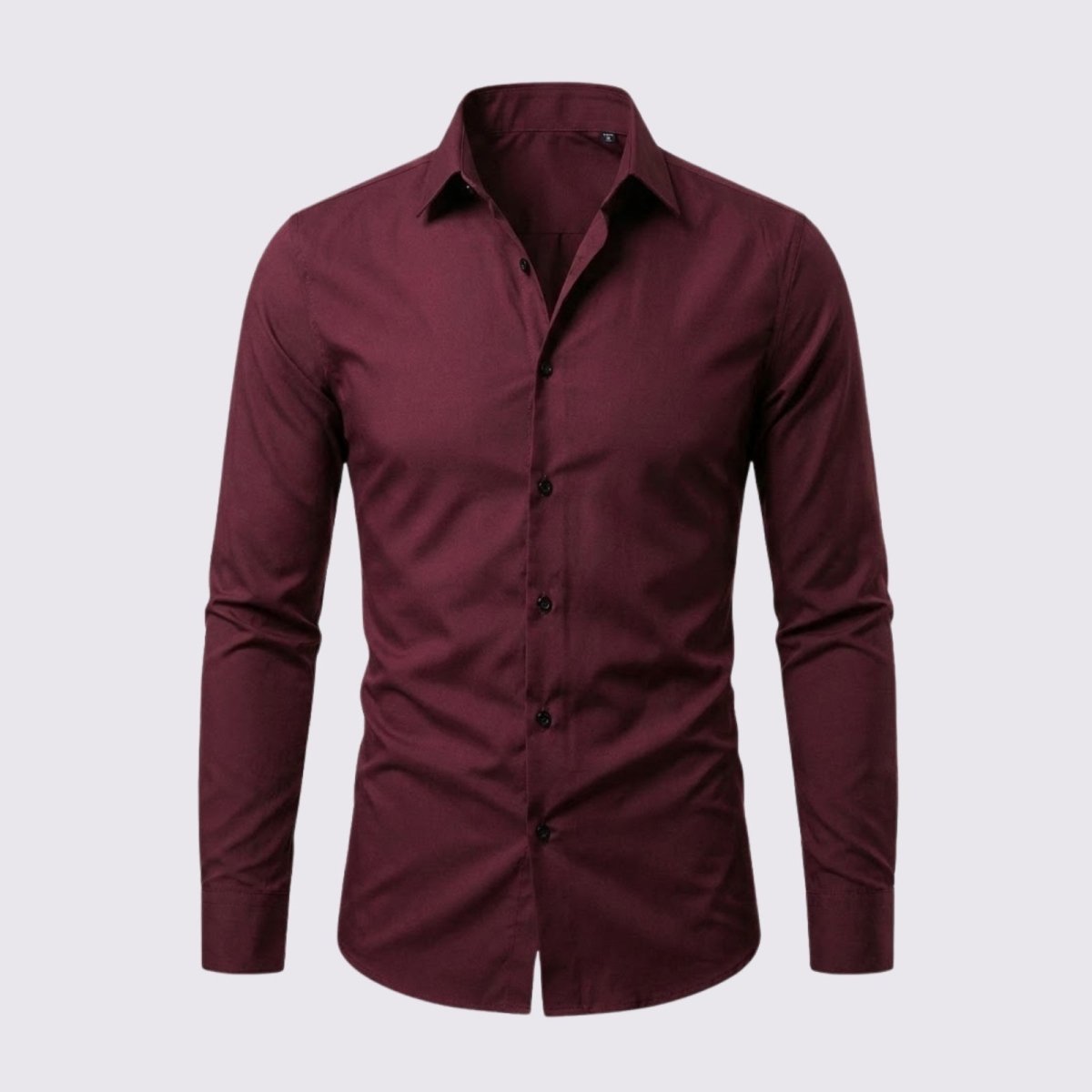 Raffaello Dunmore | Men's Slim Fit Burgundy Formal Shirt