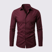 Raffaello Dunmore | Men's Slim Fit Burgundy Formal Shirt