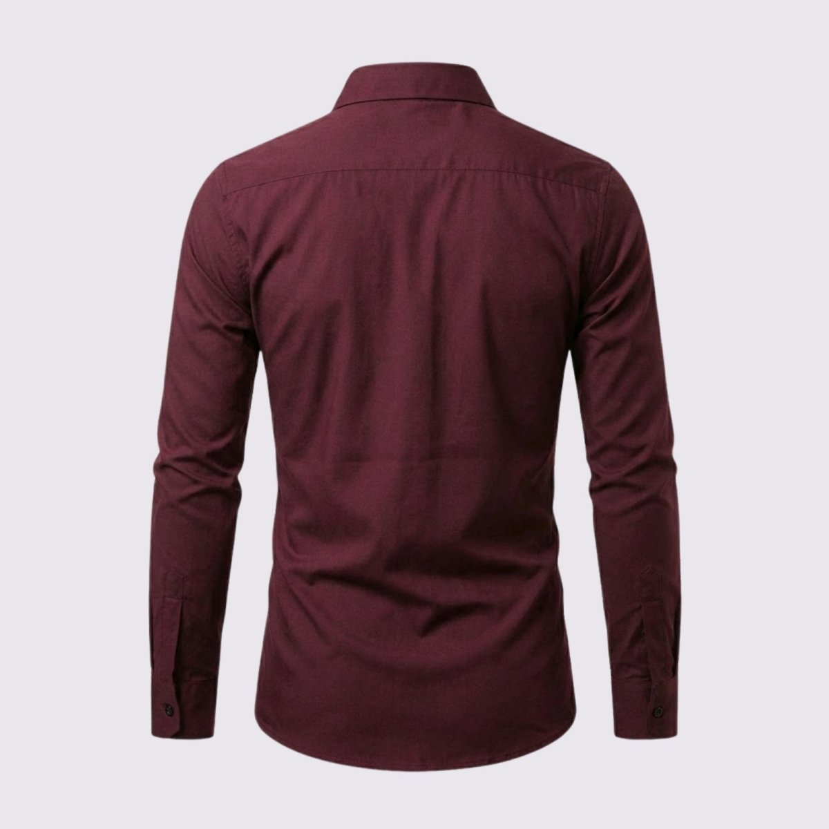 Raffaello Dunmore | Men's Slim Fit Burgundy Formal Shirt