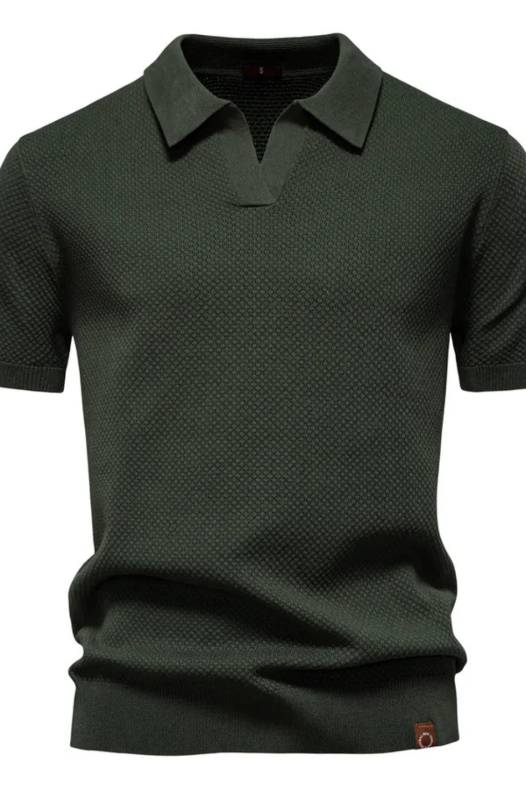 Matteo Ricci | Textured Knit Polo Shirt For Men