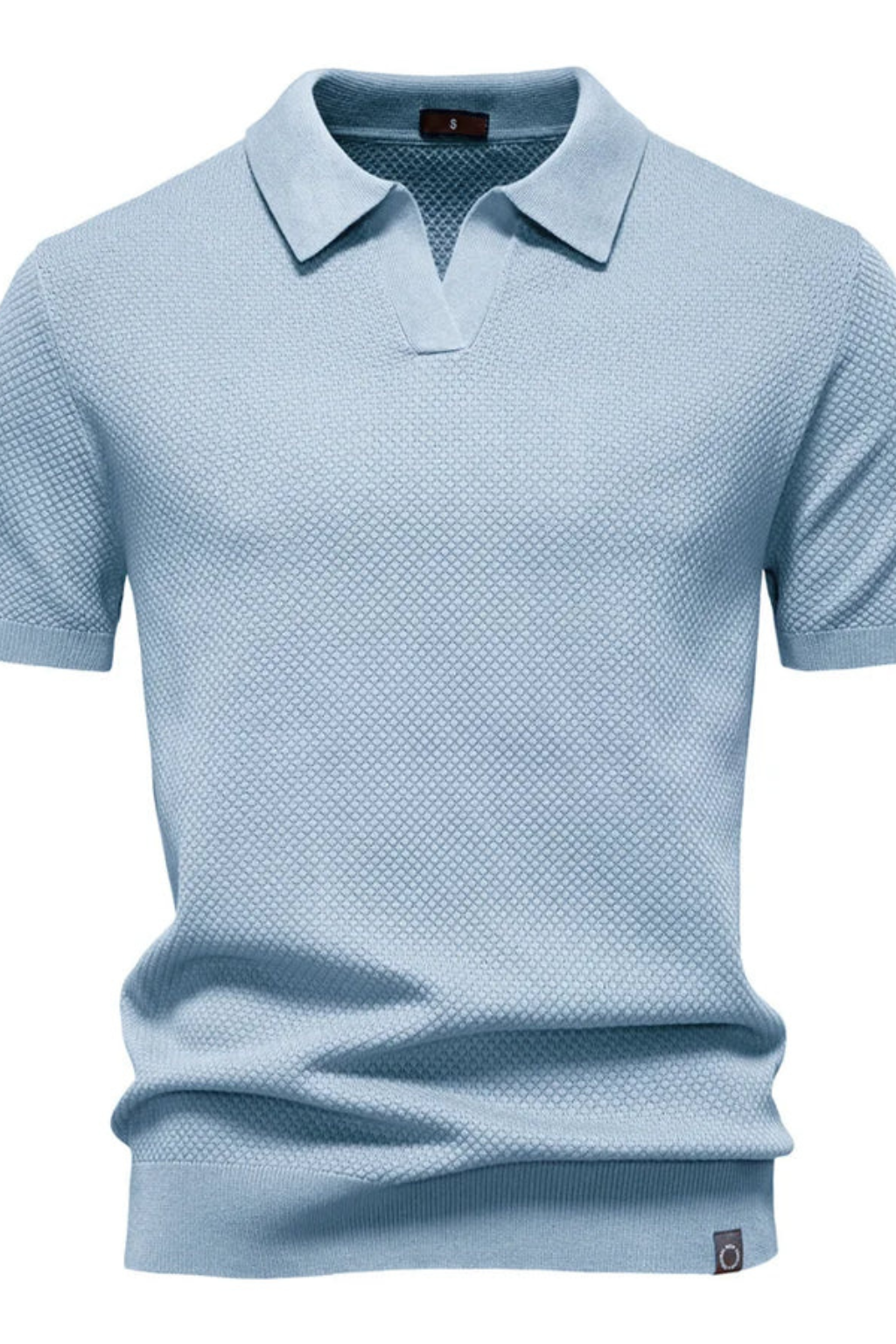 Matteo Ricci | Textured Knit Polo Shirt For Men