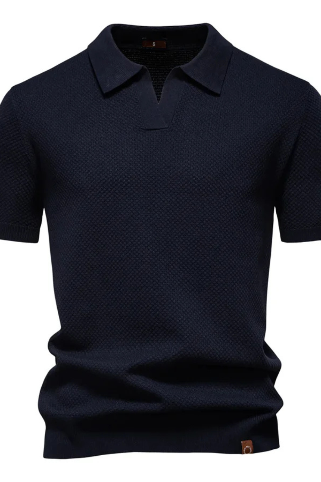 Matteo Ricci | Textured Knit Polo Shirt For Men