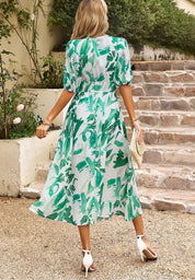 Amelia Kensington | Floral Chiffon Midi Dress For Women