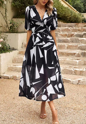 Amelia Kensington | Floral Chiffon Midi Dress For Women