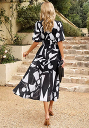 Amelia Kensington | Floral Chiffon Midi Dress For Women
