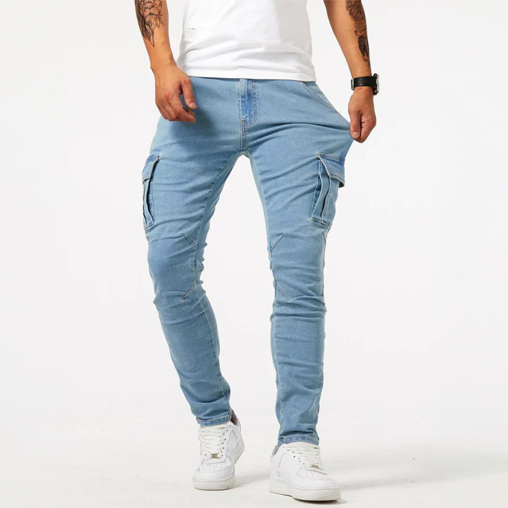 Ryder Knox | Slim Cargo Denim Jeans
