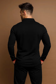 Julien Carrington | Long Sleeve Polo Shirt For Men
