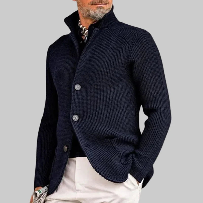 Sebastian Rowe | Structured Knit Button Cardigan