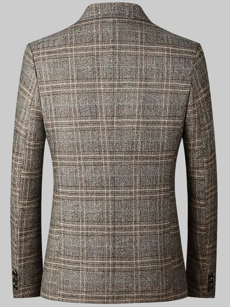 Riccardo Bellini | Plaid Tailored Luxe Blazer