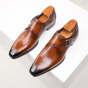 Antonio Ferrara | Roma Monk Strap Leather Shoes Luxe