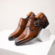 Antonio Ferrara | Roma Monk Strap Leather Shoes Luxe