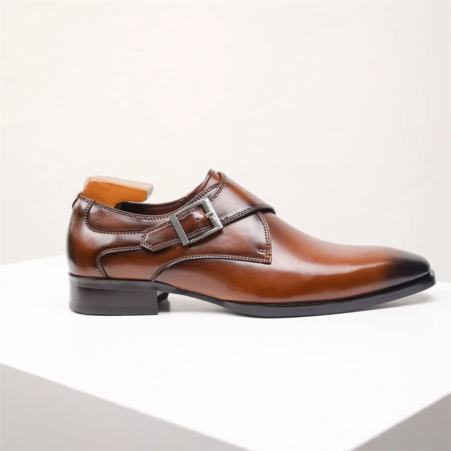 Antonio Ferrara | Roma Monk Strap Leather Shoes Luxe