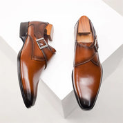 Antonio Ferrara | Roma Monk Strap Leather Shoes Luxe