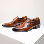 Antonio Ferrara | Roma Monk Strap Leather Shoes Luxe