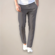 Andrea Costa | Capri Linen Slim Trousers Luxe