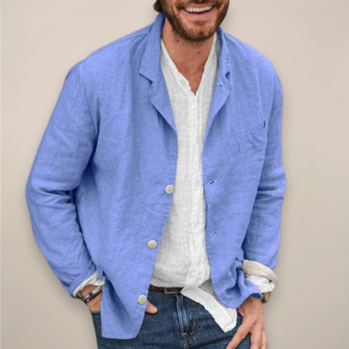 Arlo Linen Casual Blazer Shirt