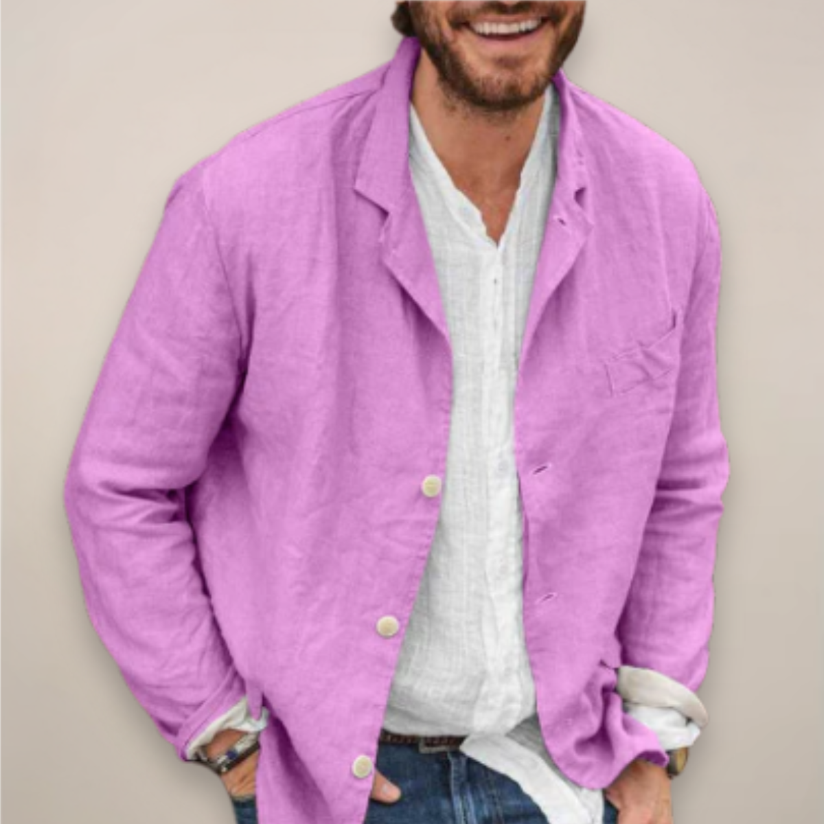 Arlo Linen Casual Blazer Shirt