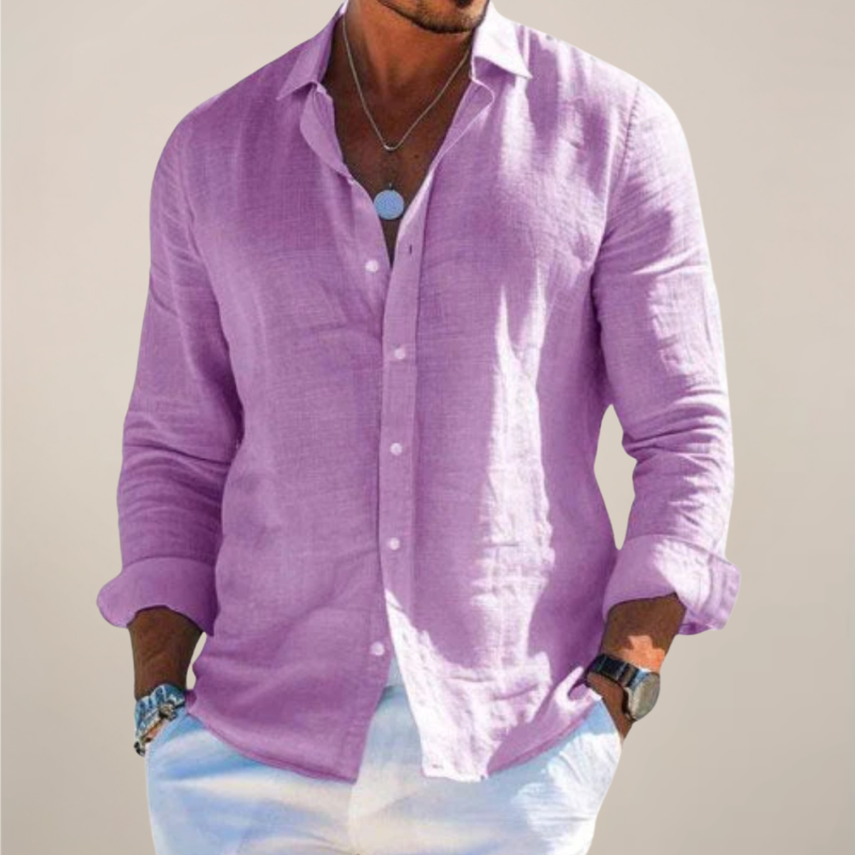 Alessio Romano | Riviera Linen Shirt Luxe