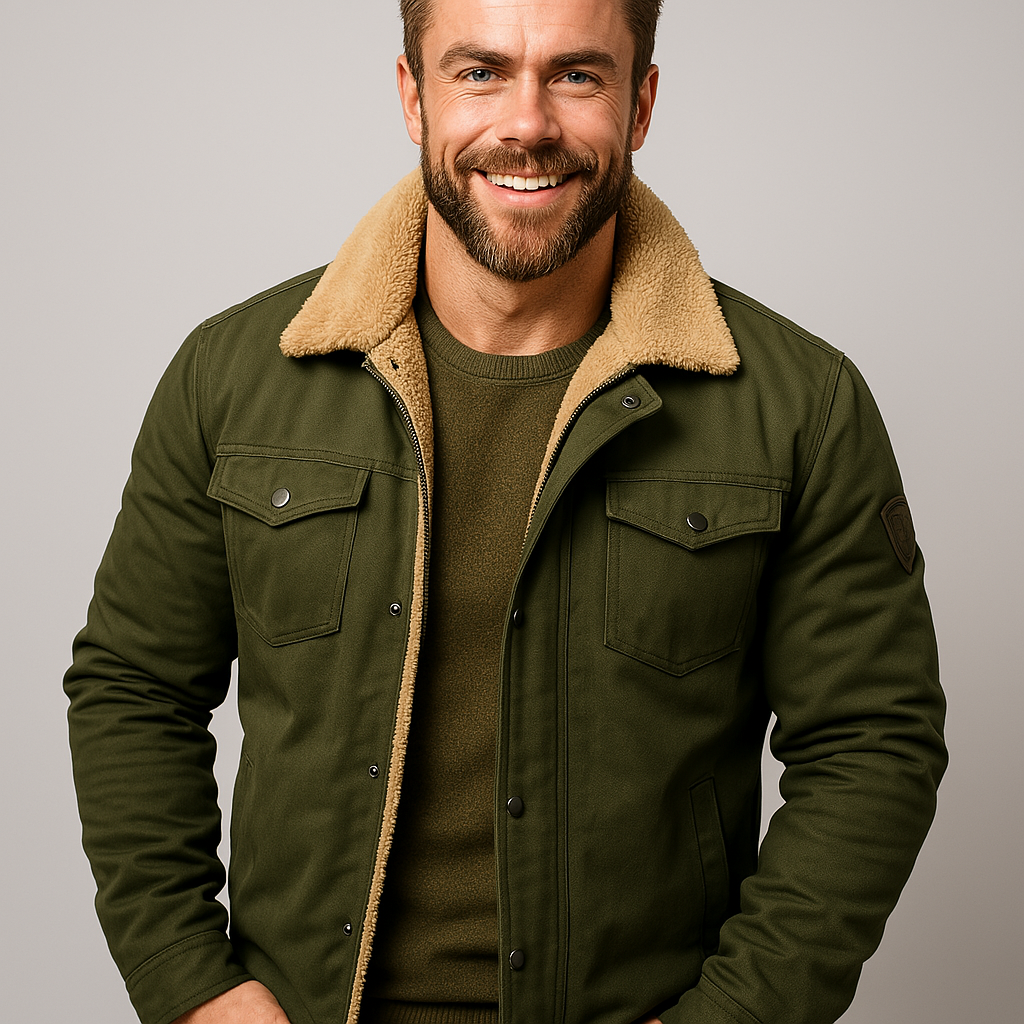 Giorgio Valentini | Torino Shearling Collar Jacket Luxe
