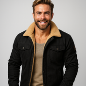 Giorgio Valentini | Torino Shearling Collar Jacket Luxe