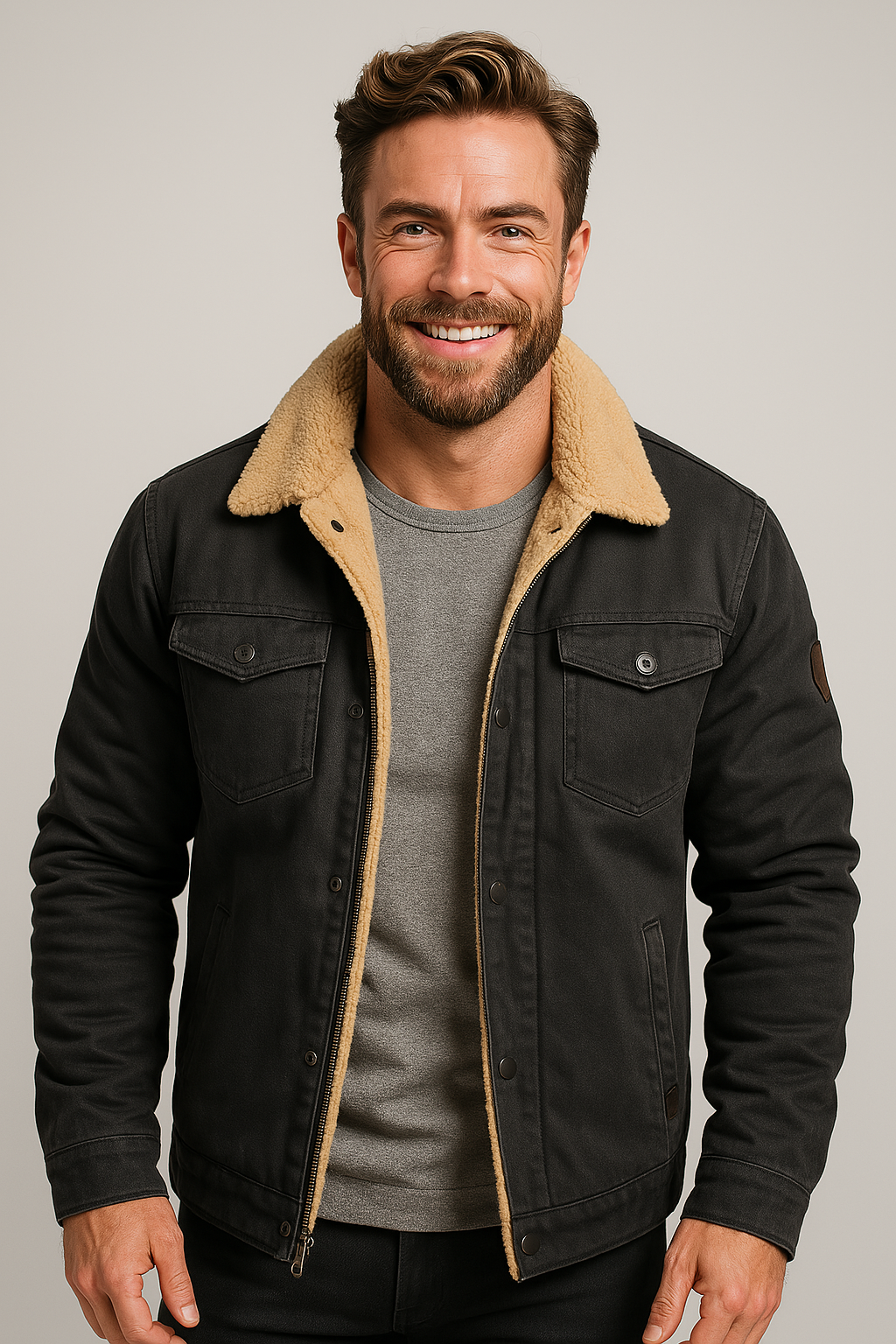 Giorgio Valentini | Torino Shearling Collar Jacket Luxe