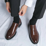 Luca Bianchi | Milano Prestige Leather Slip-On Shoes