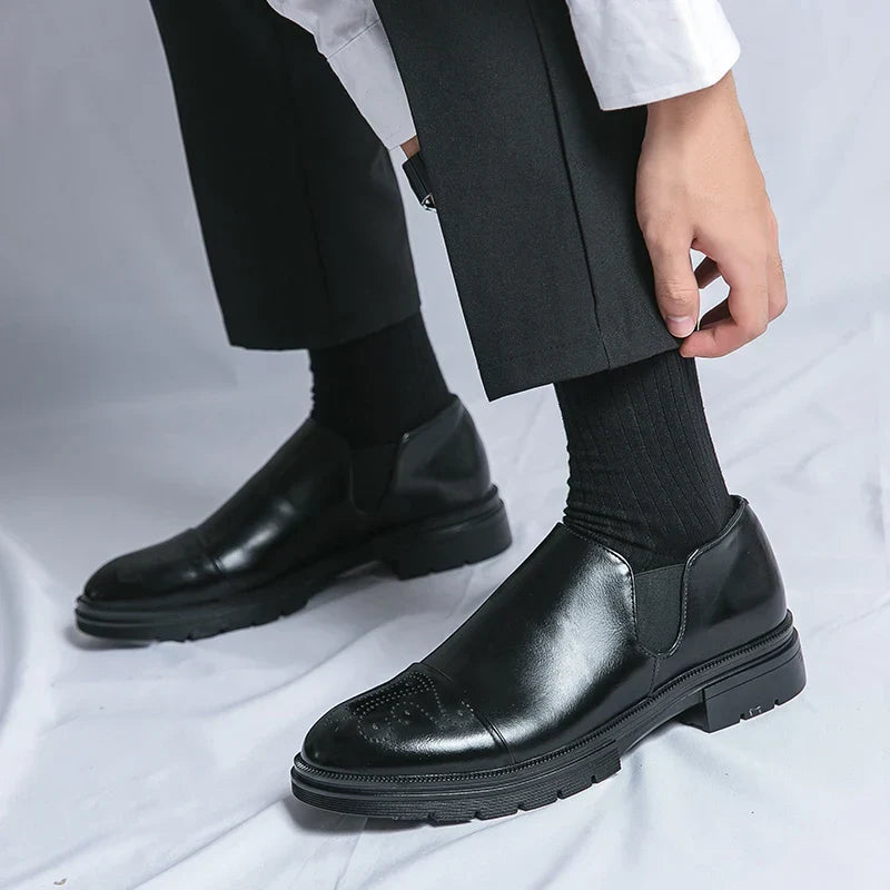 Luca Bianchi | Milano Prestige Leather Slip-On Shoes