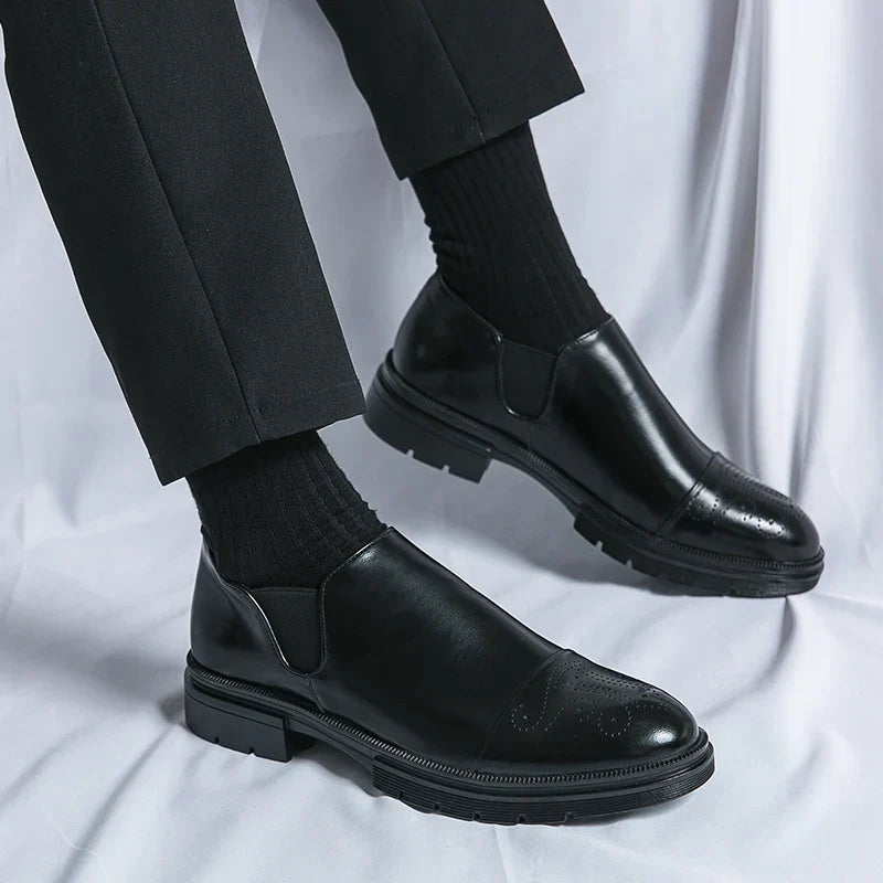 Luca Bianchi | Milano Prestige Leather Slip-On Shoes