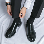 Luca Bianchi | Milano Prestige Leather Slip-On Shoes