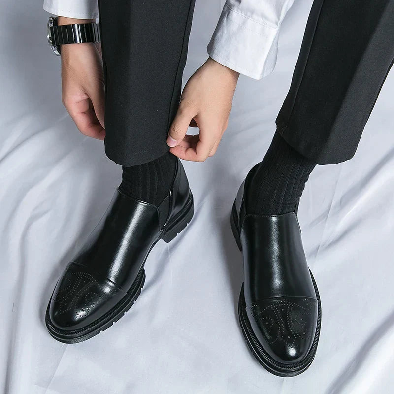 Luca Bianchi | Milano Prestige Leather Slip-On Shoes