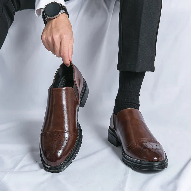 Luca Bianchi | Milano Prestige Leather Slip-On Shoes